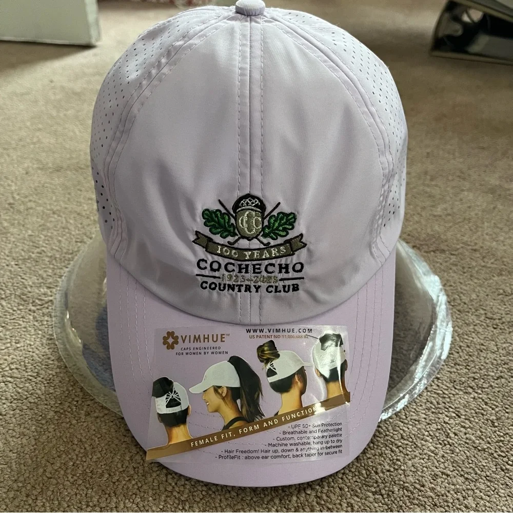 NWT Vimhue Cochecho Country Club 100 Years Baseball Cap with Adjustable Strap